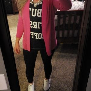 Pink cardigan
